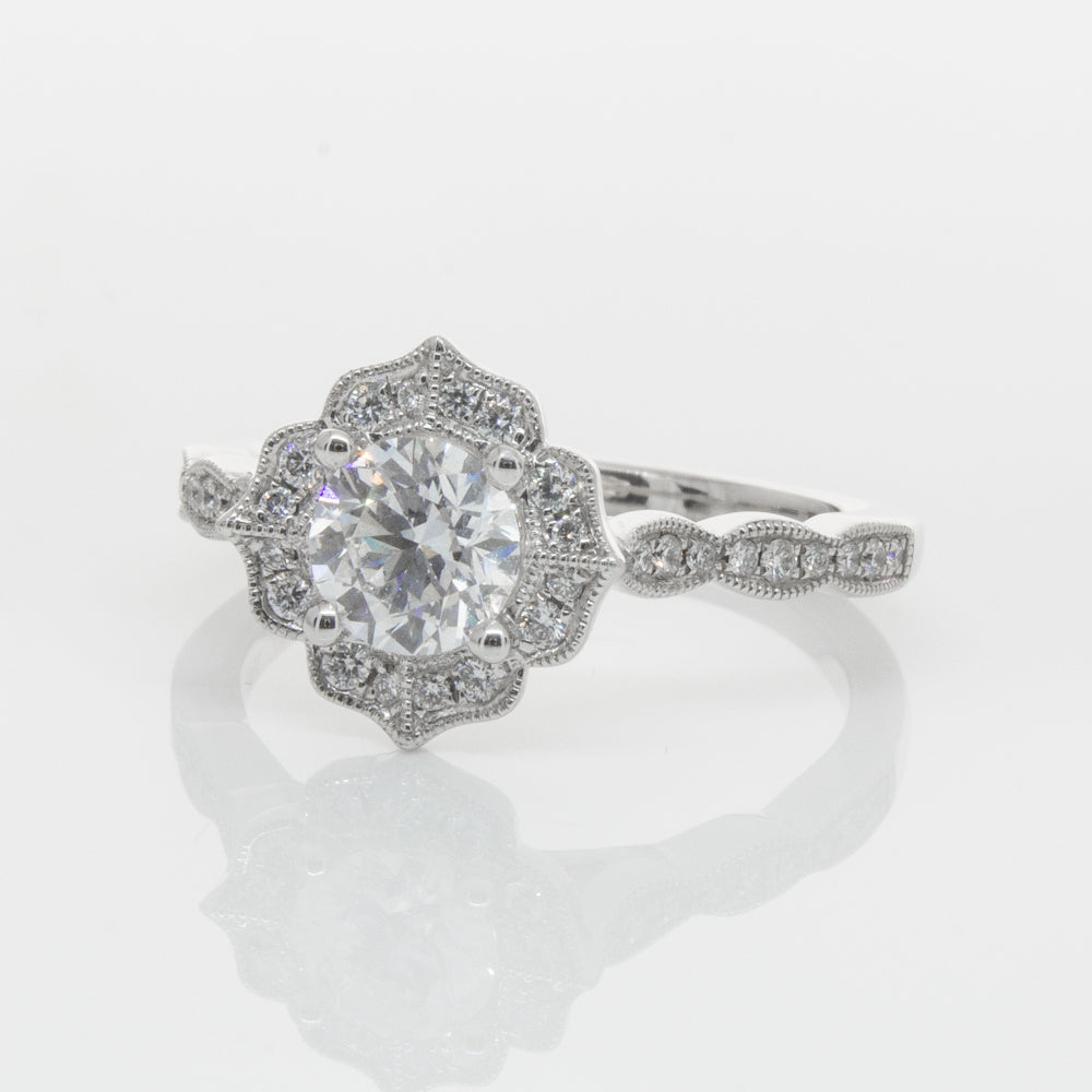 18ct White Gold .73ct Diamond Paramount Ring-Ring-Walker & Hall