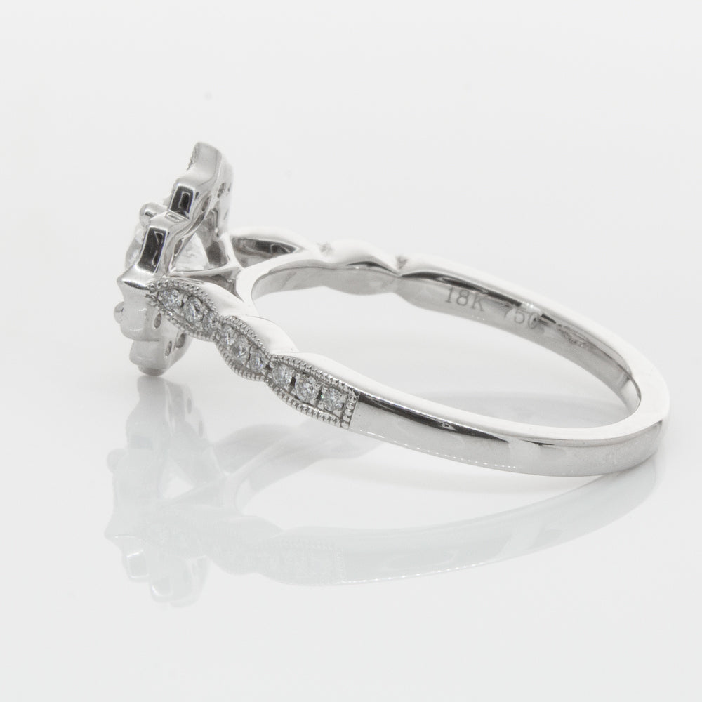 18ct White Gold .73ct Diamond Paramount Ring-Ring-Walker & Hall