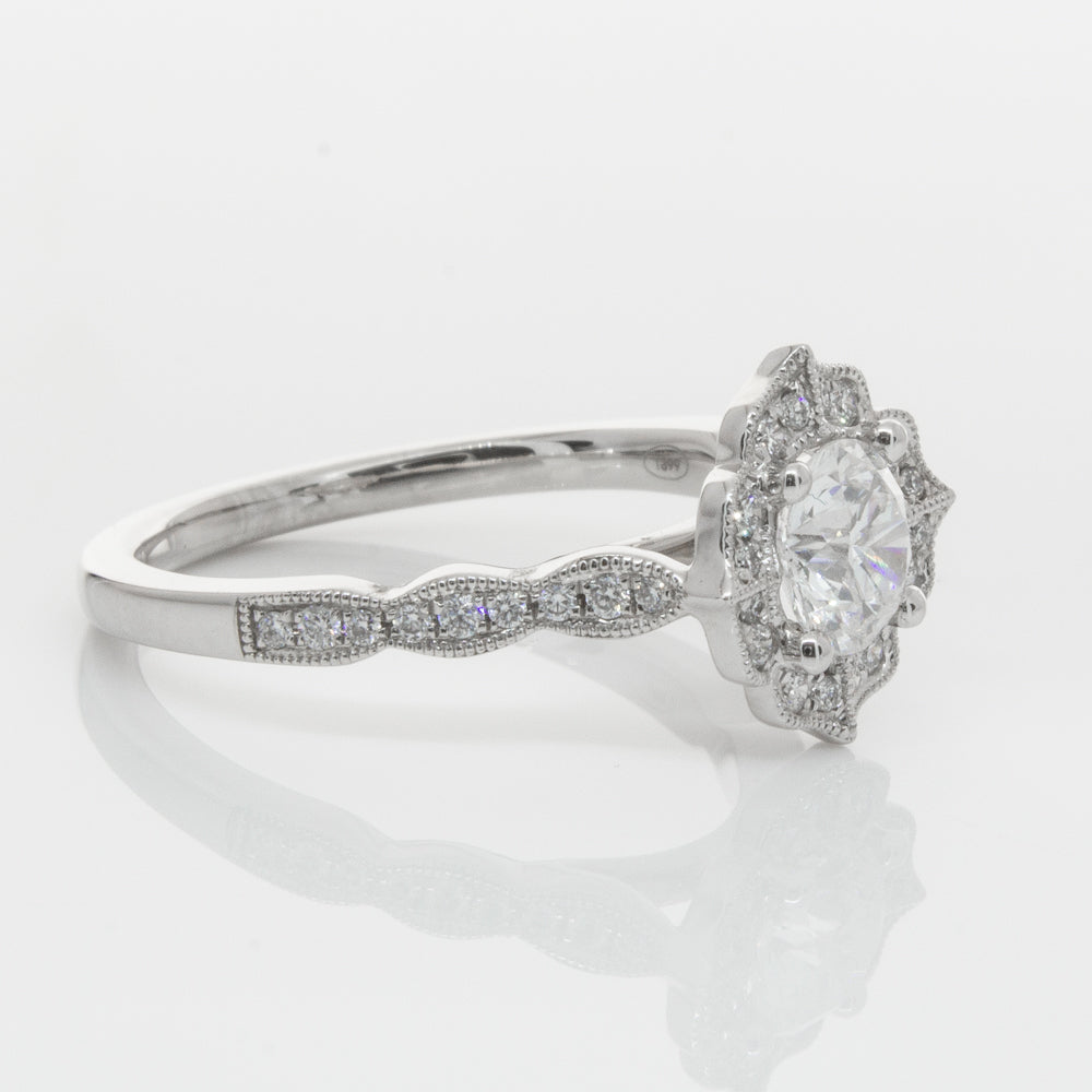 18ct White Gold .73ct Diamond Paramount Ring-Ring-Walker & Hall
