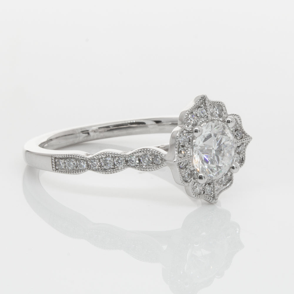 18ct White Gold .73ct Diamond Paramount Ring-Ring-Walker & Hall