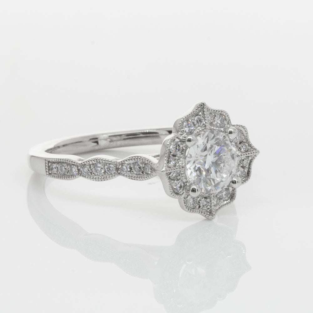 18ct White Gold .73ct Diamond Paramount Ring-Ring-Walker & Hall