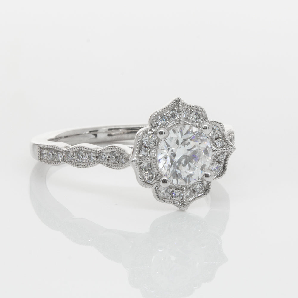 18ct White Gold .73ct Diamond Paramount Ring-Ring-Walker & Hall