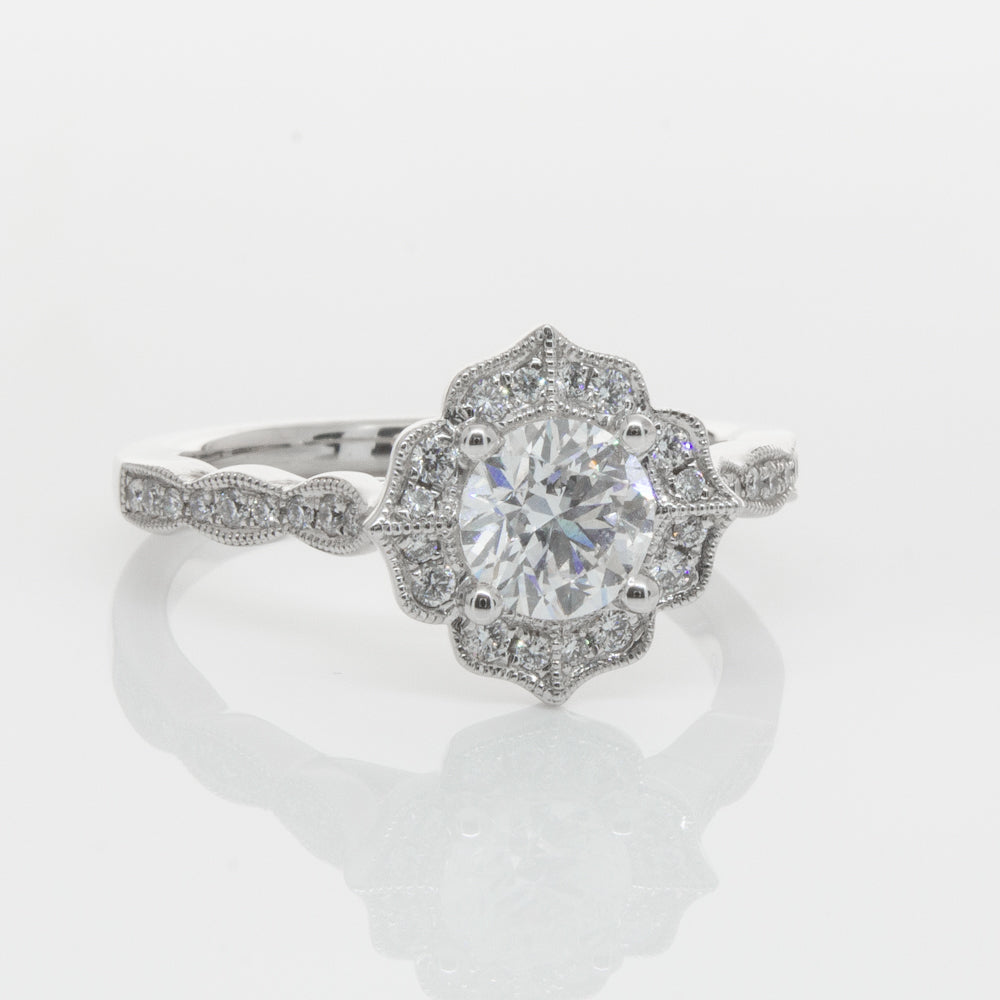 18ct White Gold .73ct Diamond Paramount Ring-Ring-Walker & Hall