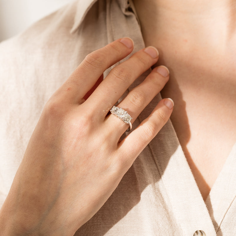 18ct White Gold Diamond Ring-Ring-Walker & Hall