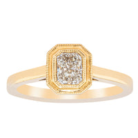 18ct Yellow Gold .56ct Radiant Cut Diamond Windsor Ring-Ring-Walker & Hall