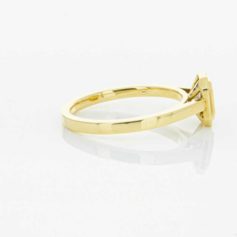 18ct Yellow Gold .56ct Radiant Cut Diamond Windsor Ring-Ring-Walker & Hall