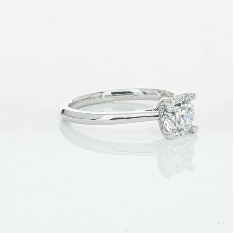 18ct White Gold 1.01ct Flawless Diamond Ring-Ring-Walker & Hall