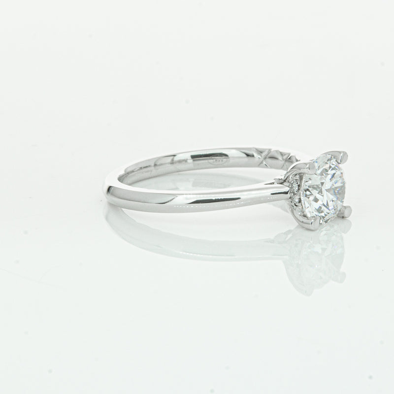 18ct White Gold 1.01ct Flawless Diamond Ring-Ring-Walker & Hall