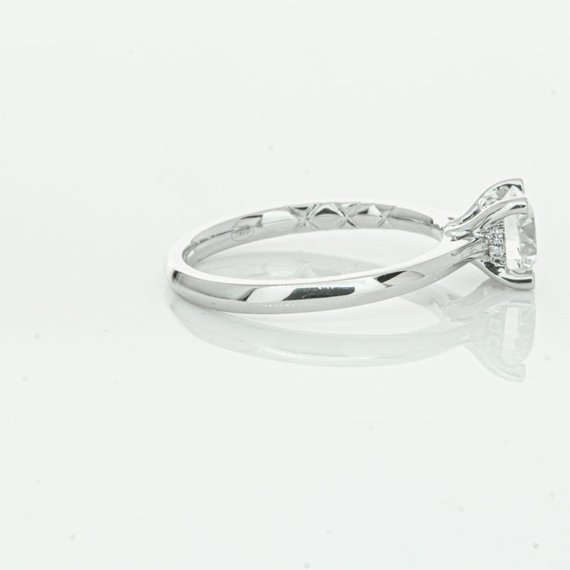 18ct White Gold 1.01ct Flawless Diamond Ring-Ring-Walker & Hall