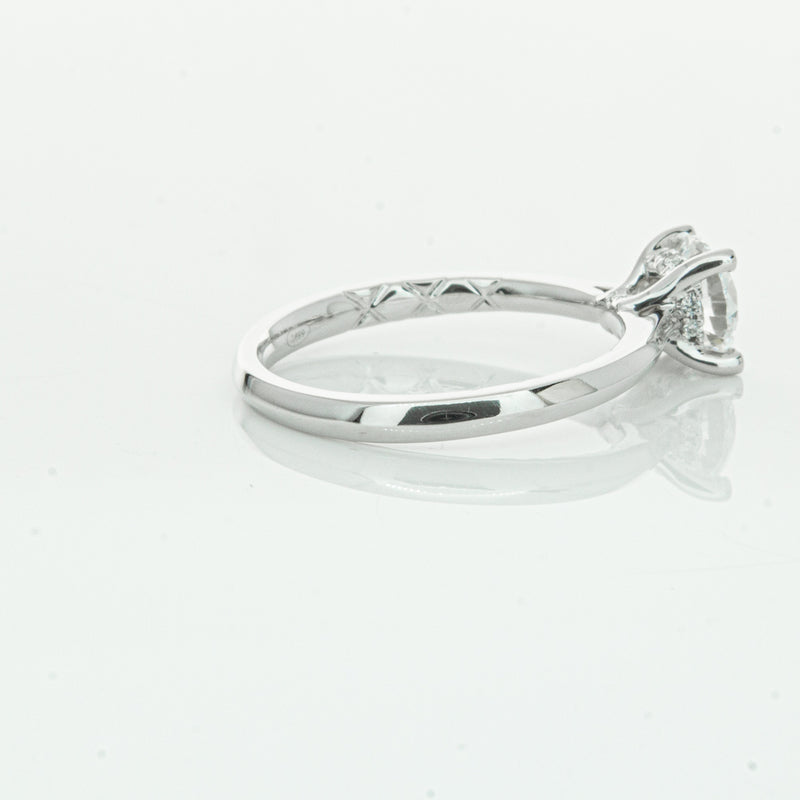 18ct White Gold 1.01ct Flawless Diamond Ring-Ring-Walker & Hall