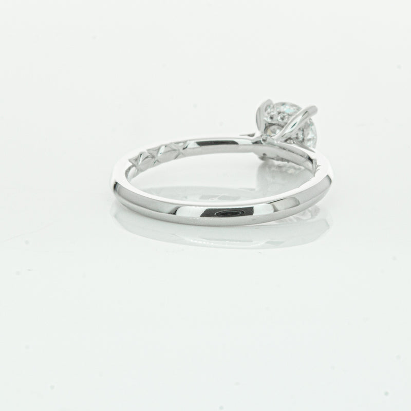 18ct White Gold 1.01ct Flawless Diamond Ring-Ring-Walker & Hall