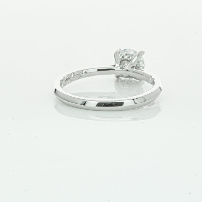 18ct White Gold 1.01ct Flawless Diamond Ring-Ring-Walker & Hall