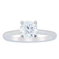 18ct White Gold 1.01ct Flawless Diamond Ring-Ring-Walker & Hall
