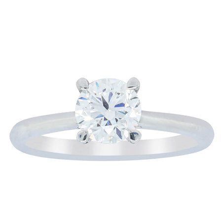 18ct White Gold 1.01ct Flawless Diamond Ring-Ring-Walker & Hall