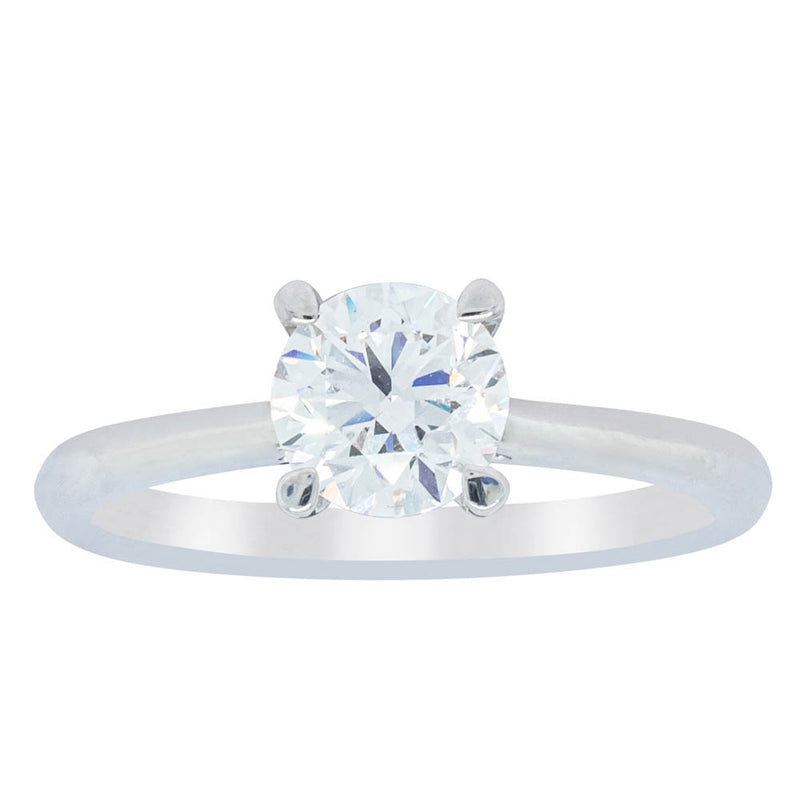 18ct White Gold 1.01ct Flawless Diamond Ring-Ring-Walker & Hall