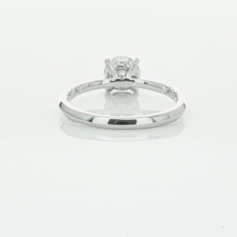 18ct White Gold 1.01ct Flawless Diamond Ring-Ring-Walker & Hall