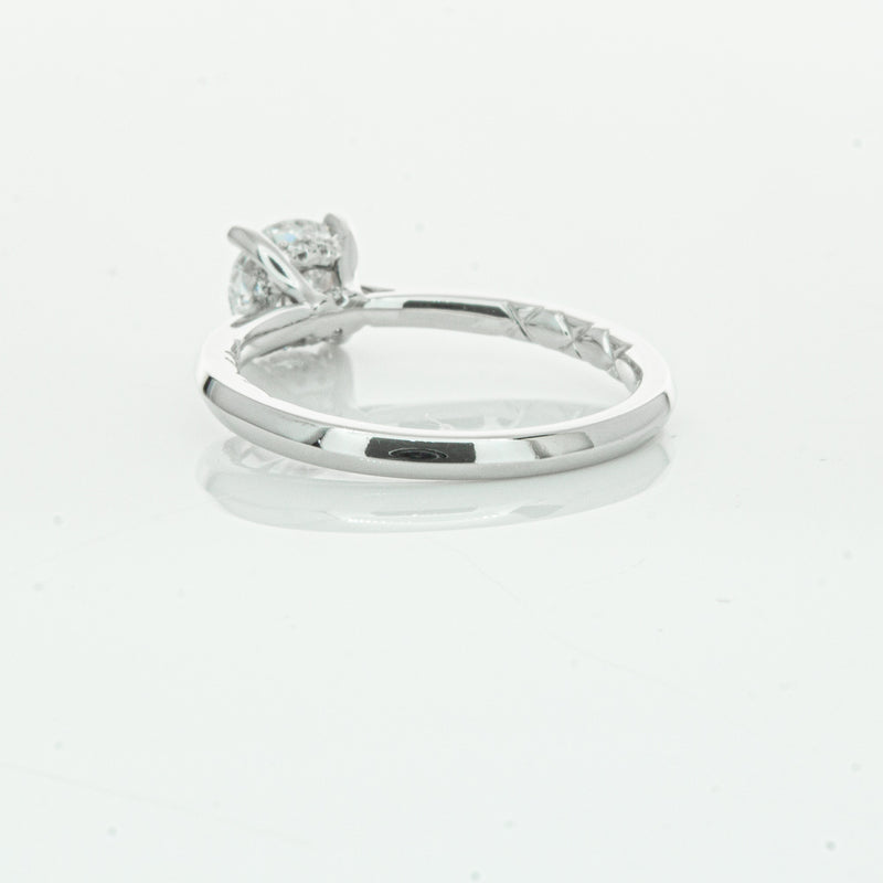 18ct White Gold 1.01ct Flawless Diamond Ring-Ring-Walker & Hall