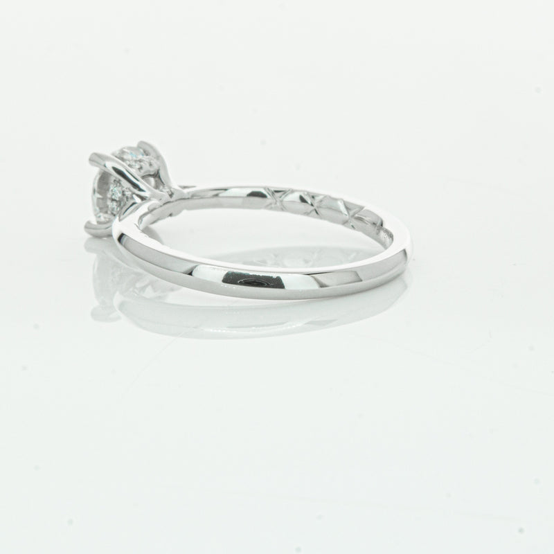 18ct White Gold 1.01ct Flawless Diamond Ring-Ring-Walker & Hall