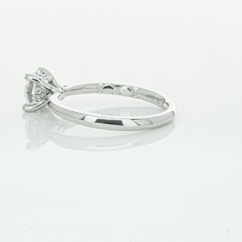 18ct White Gold 1.01ct Flawless Diamond Ring-Ring-Walker & Hall