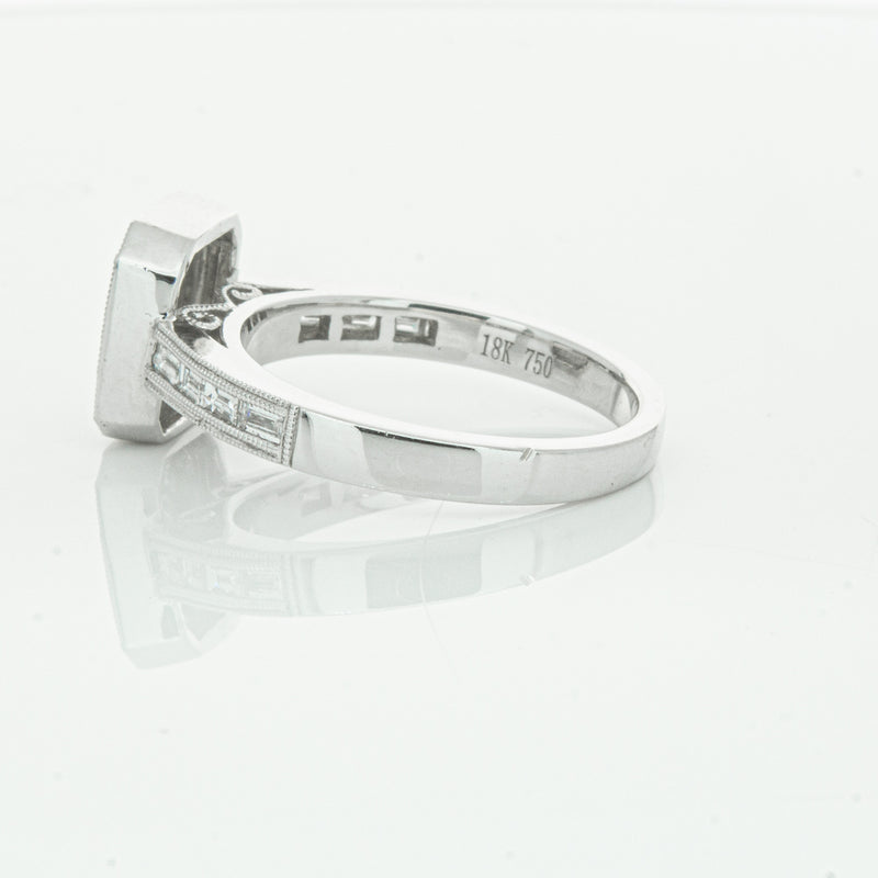18ct White Gold Diamond Baguette Cut Ring-Ring-Walker & Hall