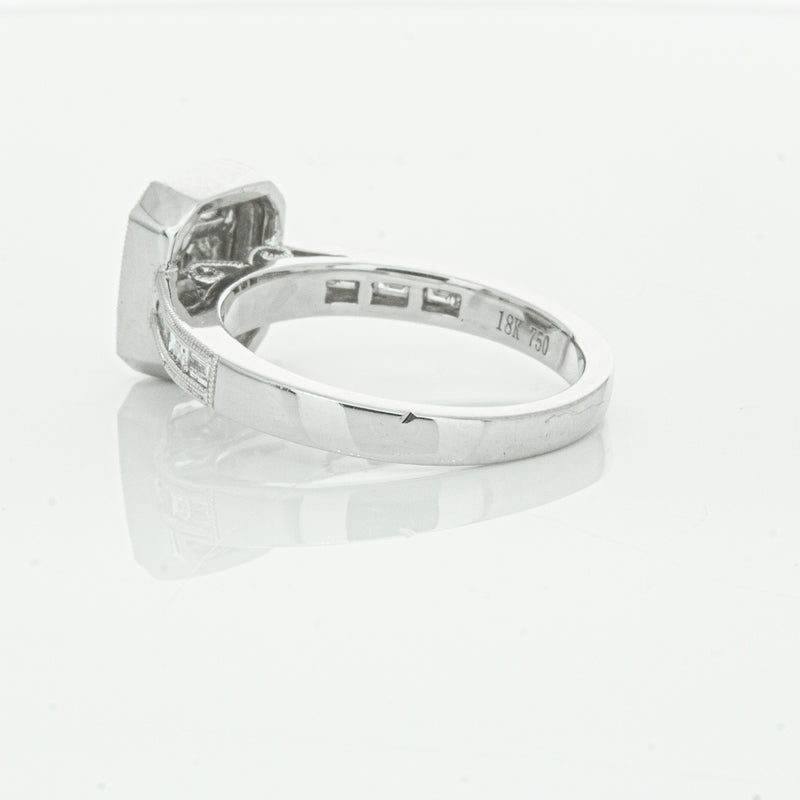18ct White Gold Diamond Baguette Cut Ring-Ring-Walker & Hall
