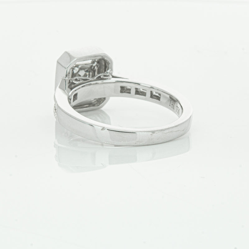 18ct White Gold Diamond Baguette Cut Ring-Ring-Walker & Hall