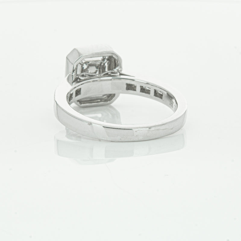 18ct White Gold Diamond Baguette Cut Ring-Ring-Walker & Hall
