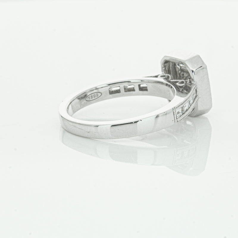 18ct White Gold Diamond Baguette Cut Ring-Ring-Walker & Hall