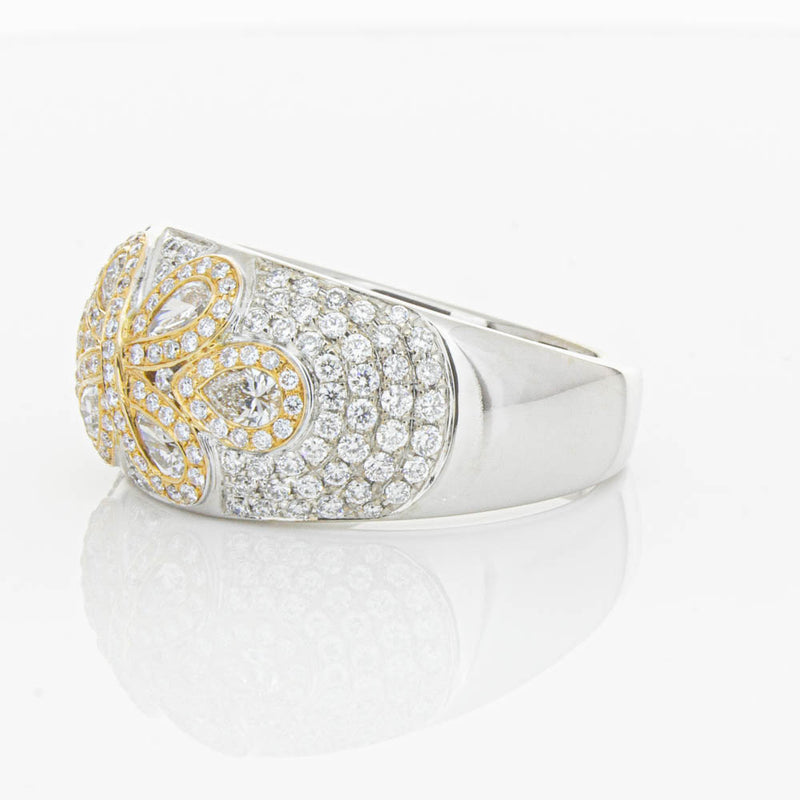 18ct White & Rose Gold 1.43ct Diamond Ring-Ring-Walker & Hall