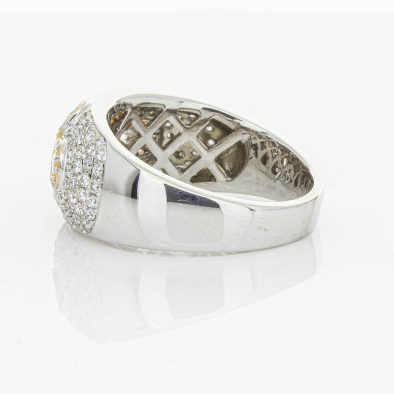 18ct White & Rose Gold 1.43ct Diamond Ring-Ring-Walker & Hall