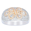 18ct White & Rose Gold 1.43ct Diamond Ring-Ring-Walker & Hall