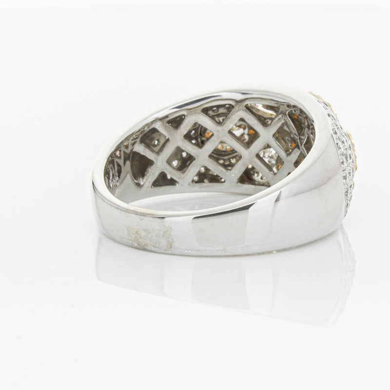 18ct White & Rose Gold 1.43ct Diamond Ring-Ring-Walker & Hall