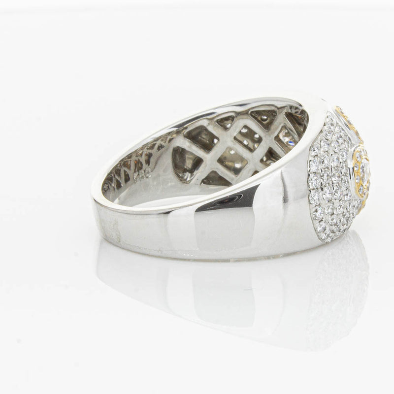 18ct White & Rose Gold 1.43ct Diamond Ring-Ring-Walker & Hall