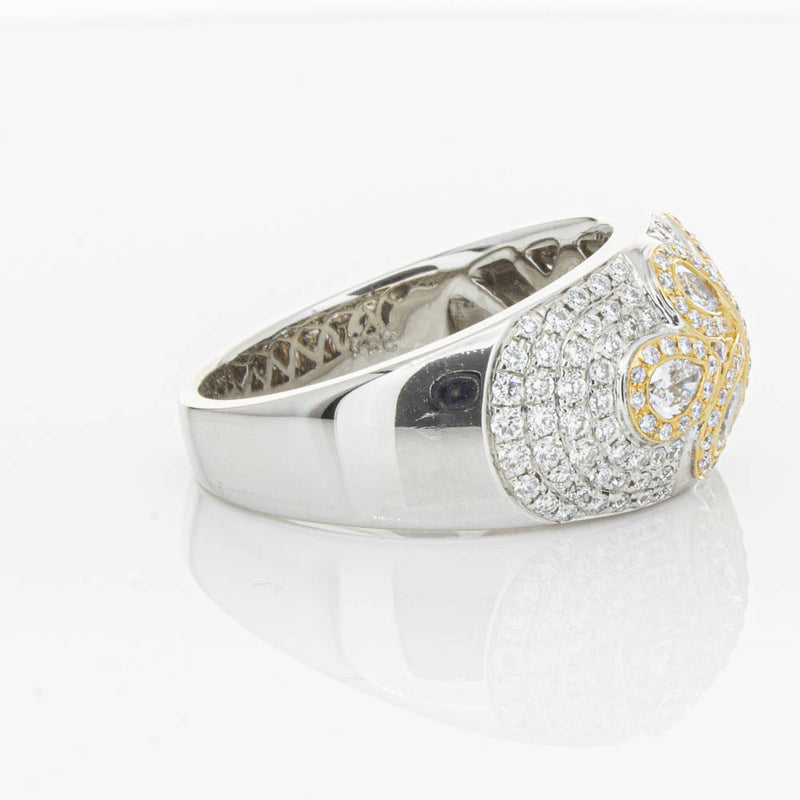 18ct White & Rose Gold 1.43ct Diamond Ring-Ring-Walker & Hall