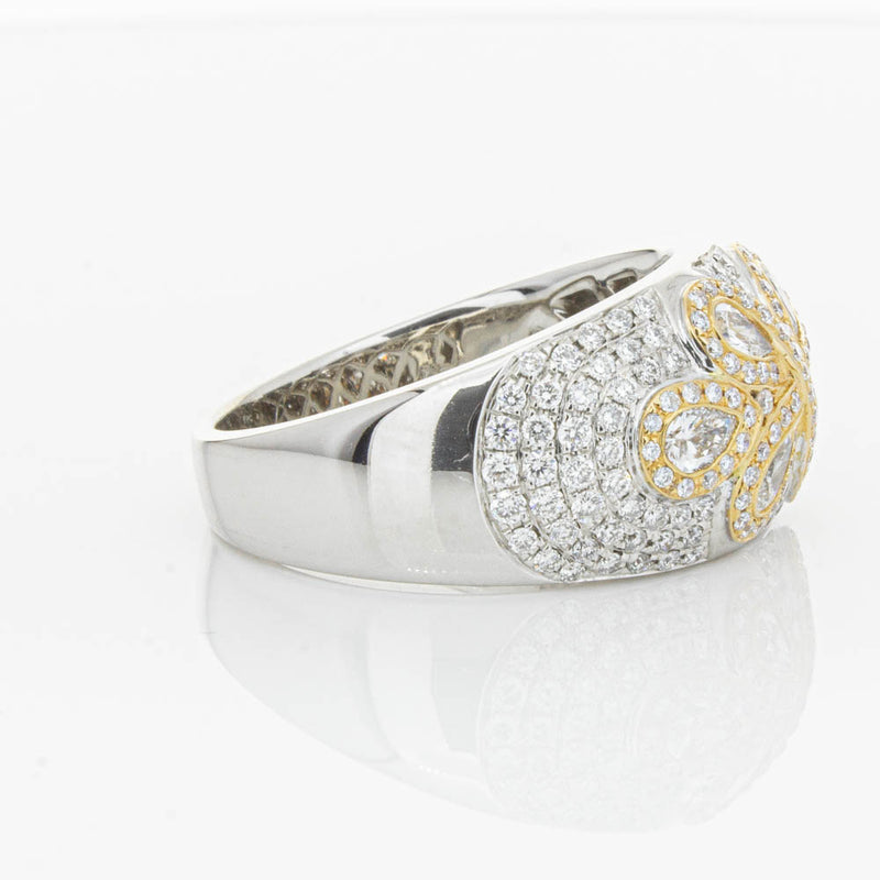 18ct White & Rose Gold 1.43ct Diamond Ring-Ring-Walker & Hall