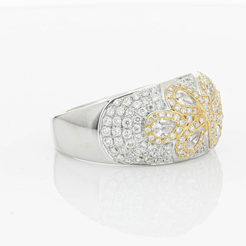 18ct White & Rose Gold 1.43ct Diamond Ring-Ring-Walker & Hall