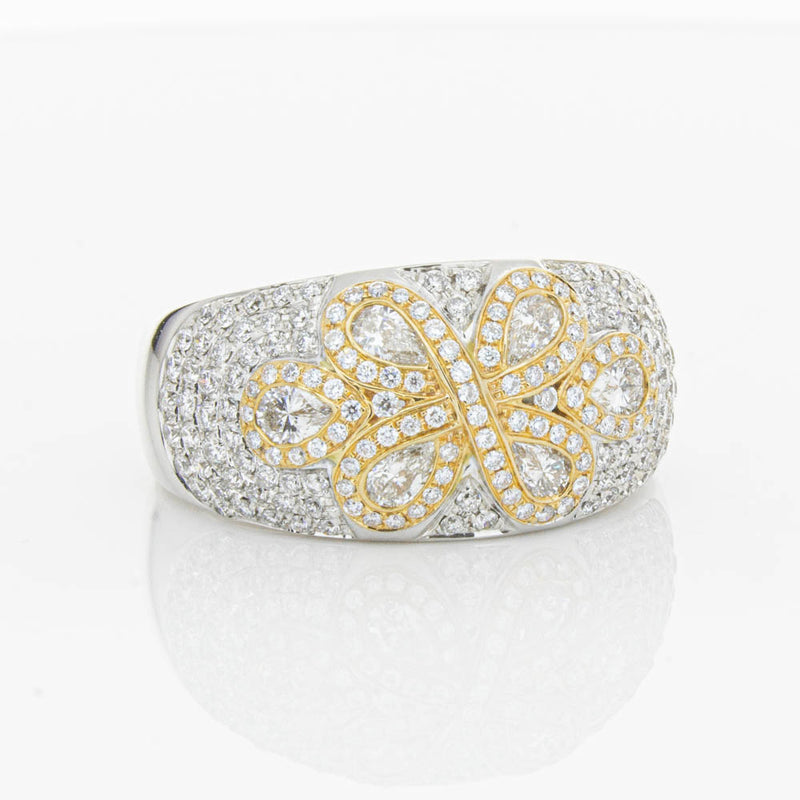 18ct White & Rose Gold 1.43ct Diamond Ring-Ring-Walker & Hall