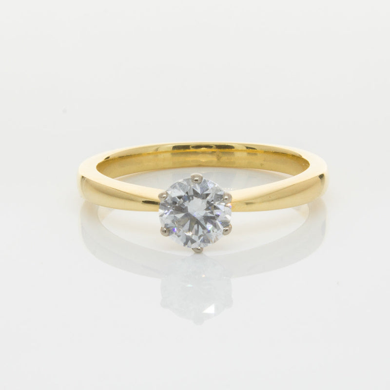 18ct Yellow Gold .70ct Diamond Nova Ring-Ring-Walker & Hall