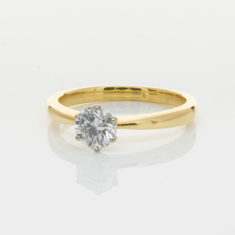 18ct Yellow Gold .70ct Diamond Nova Ring-Ring-Walker & Hall