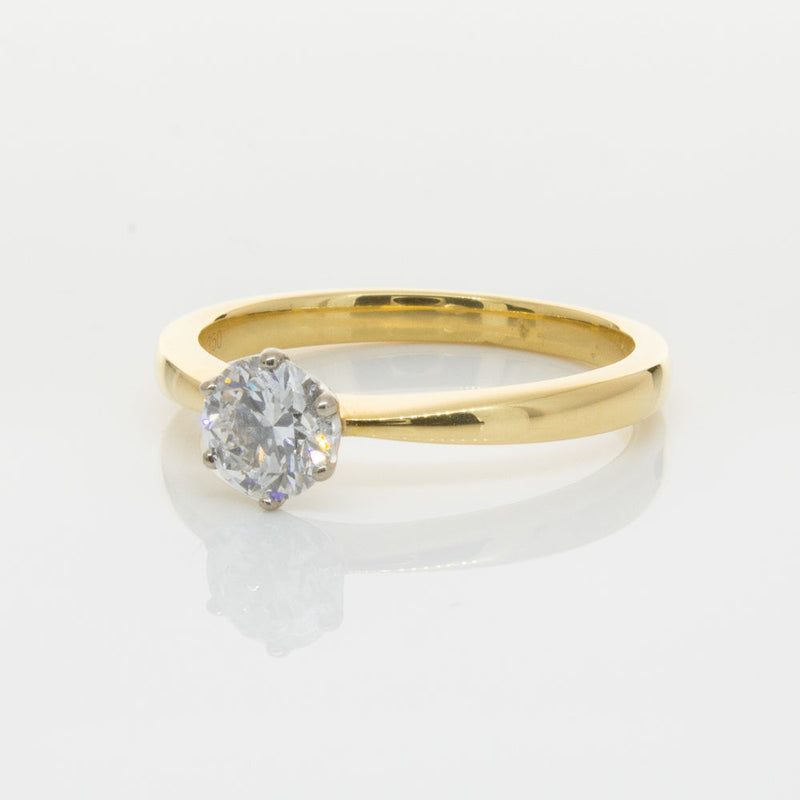 18ct Yellow Gold .70ct Diamond Nova Ring-Ring-Walker & Hall