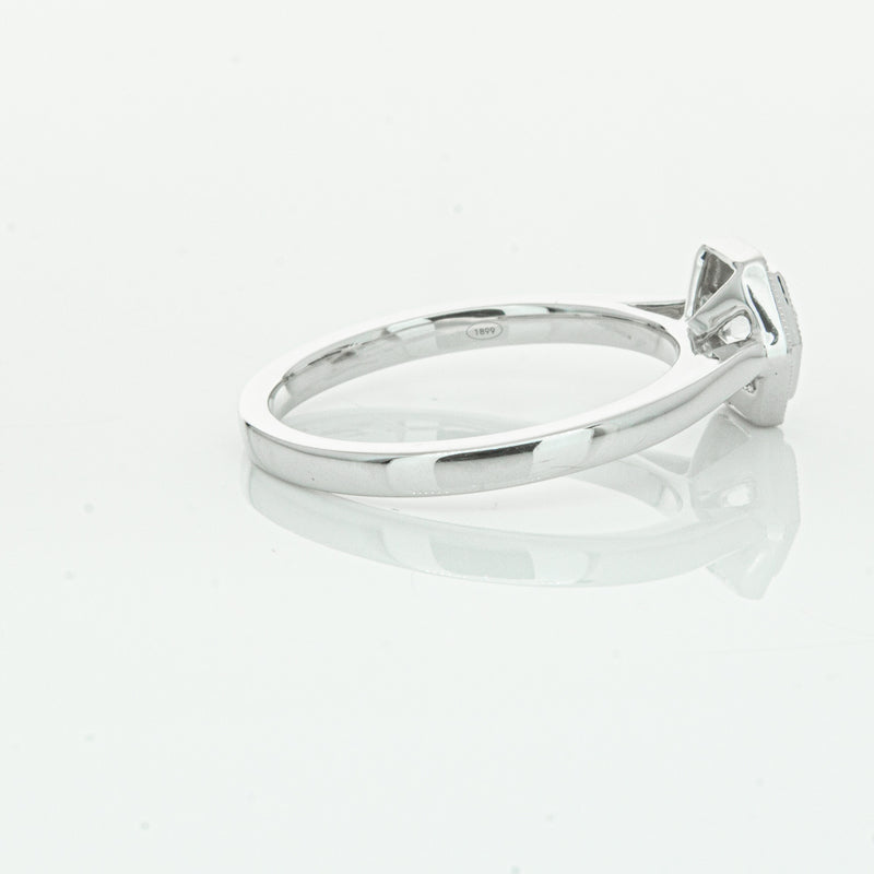 18ct White Gold Diamond Windsor Ring-Ring-Walker & Hall