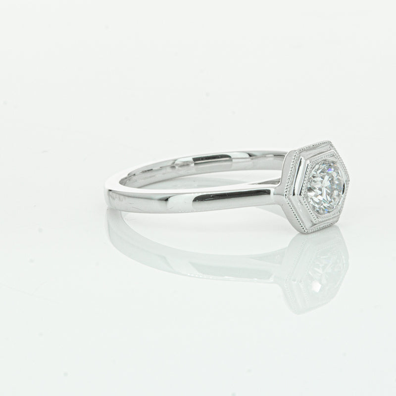 18ct White Gold Diamond Windsor Ring-Ring-Walker & Hall
