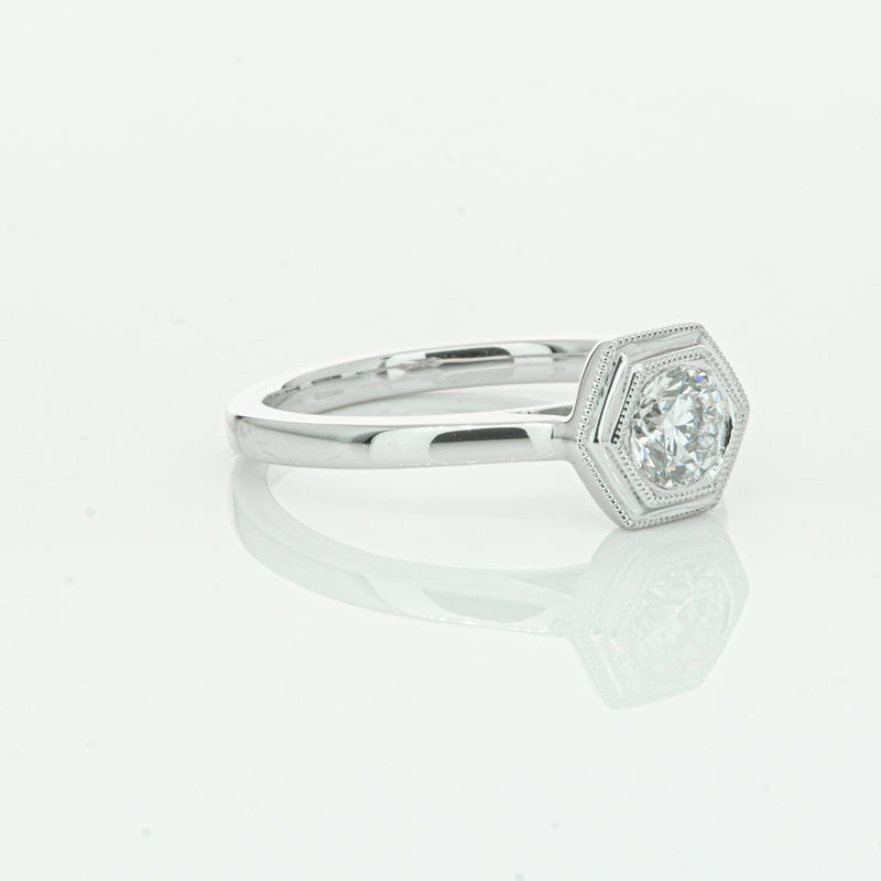 18ct White Gold Diamond Windsor Ring-Ring-Walker & Hall