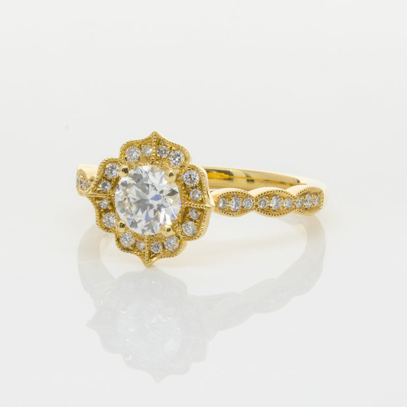 18ct Yellow Gold .59ct Diamond Paramount Ring-Ring-Walker & Hall