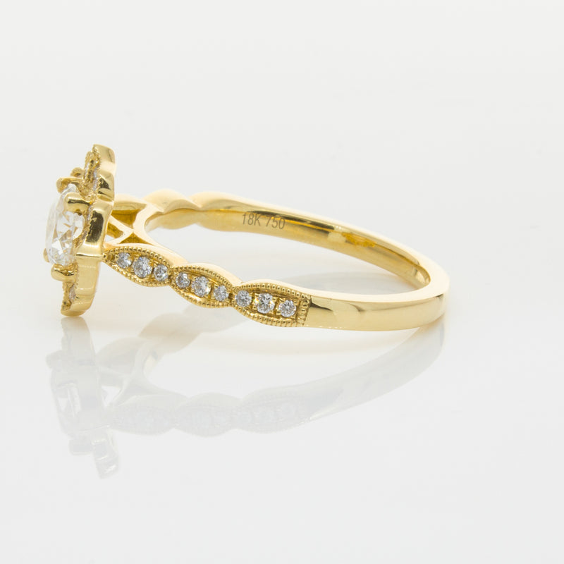 18ct Yellow Gold .59ct Diamond Paramount Ring-Ring-Walker & Hall