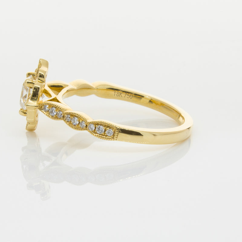 18ct Yellow Gold .59ct Diamond Paramount Ring-Ring-Walker & Hall