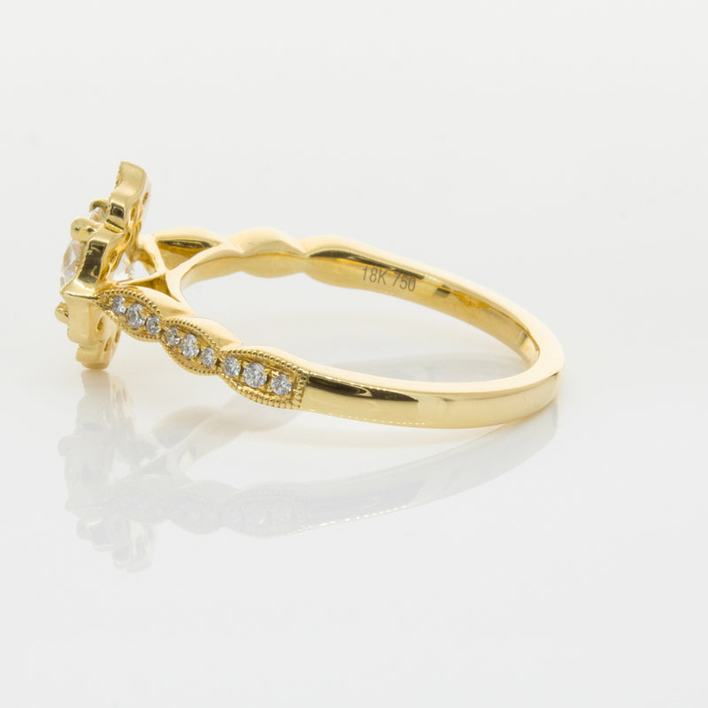 18ct Yellow Gold .59ct Diamond Paramount Ring-Ring-Walker & Hall