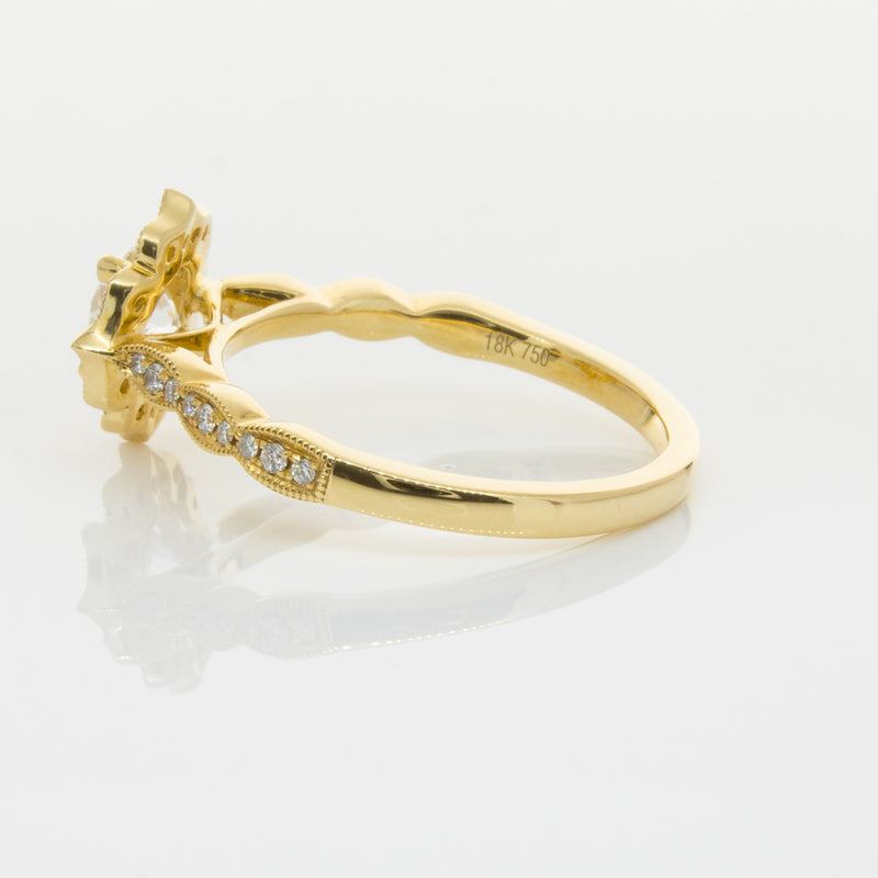 18ct Yellow Gold .59ct Diamond Paramount Ring-Ring-Walker & Hall