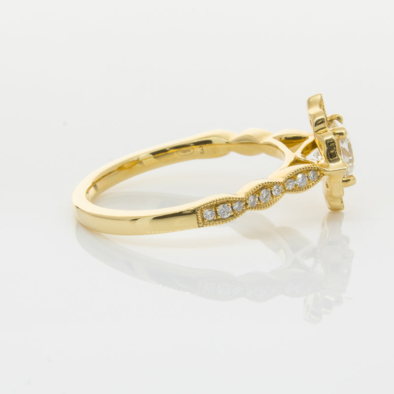 18ct Yellow Gold .59ct Diamond Paramount Ring-Ring-Walker & Hall