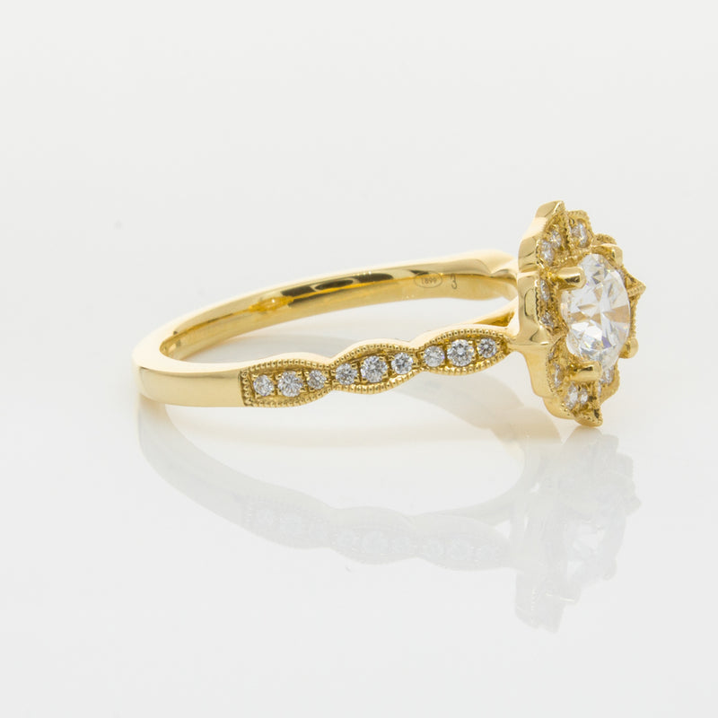 18ct Yellow Gold .59ct Diamond Paramount Ring-Ring-Walker & Hall